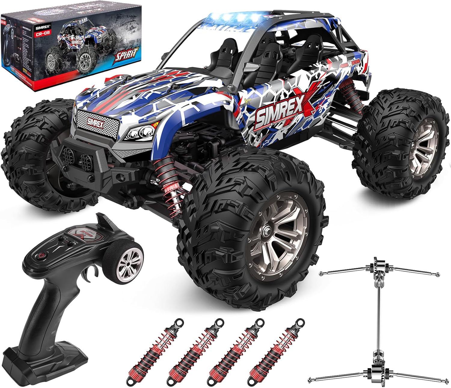 Rc Hobby Grade Monster Truck - 1/16 스케일 취미용 4륜구동 무선 조종