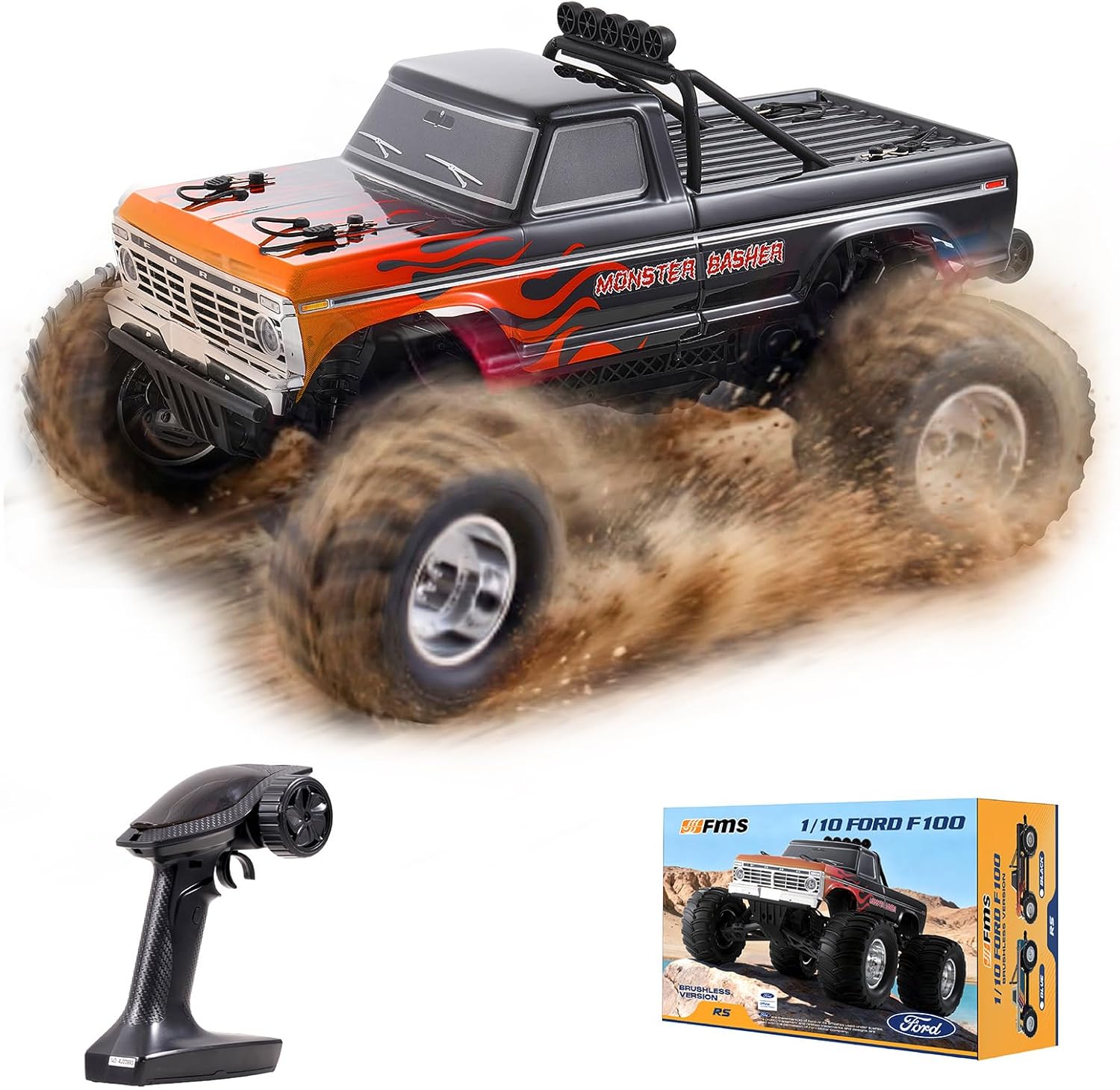 Rc Hobby Grade Monster Truck - 1/10 포드 F-100 브러시리스 몬스터 트럭