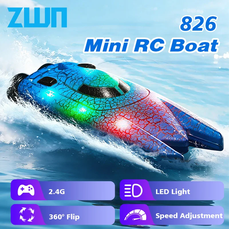 Rc Hobby Grade Boat - 2.4G 미니 RC 보트 조명 포함