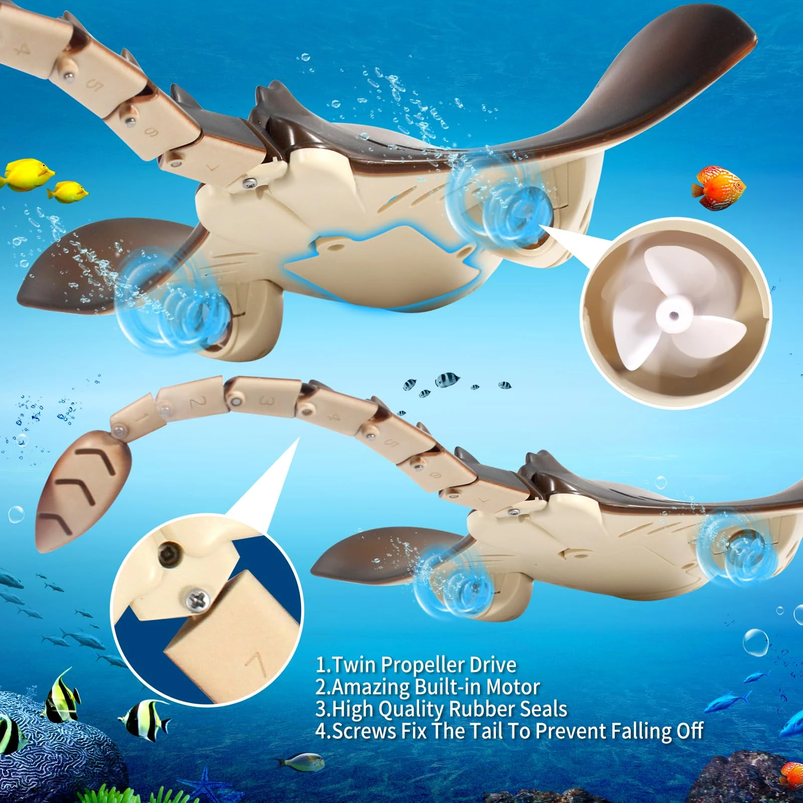2.4G 리모컨 상어 보트, 수영장용 방수 RC 스팅레 - Rc Hobby Grade Boat 리뷰 및 가격