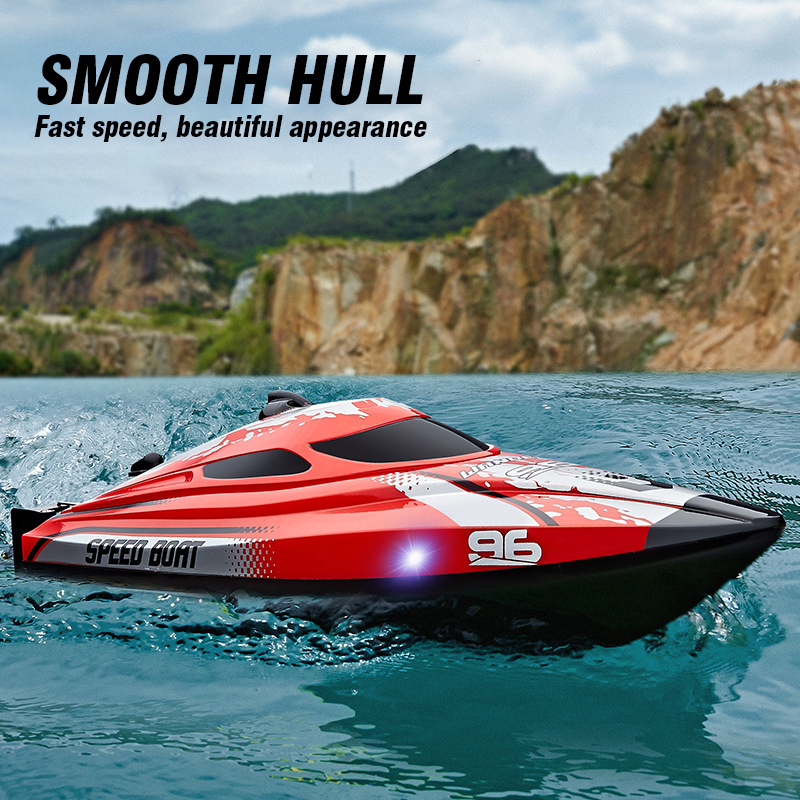 방수 조명 장착 고속 원격 조종 보트 25KM/H RC - Rc Hobby Grade Boat 리뷰 및 가격