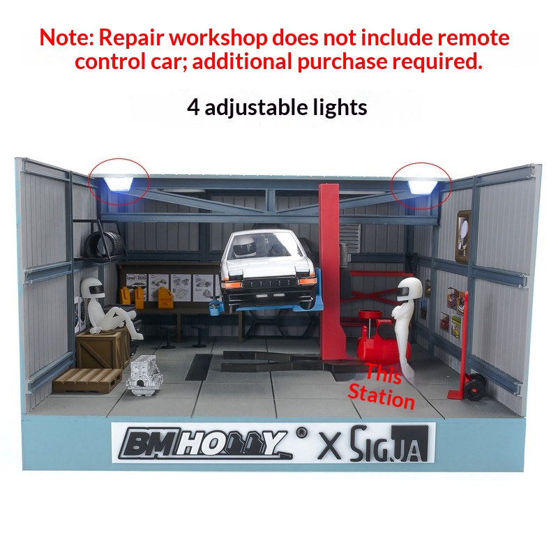 BM HOBBY 1/24 스케일 RC카 시뮬레이션 수리 - Rc Hobby Garage 리뷰 및 가격