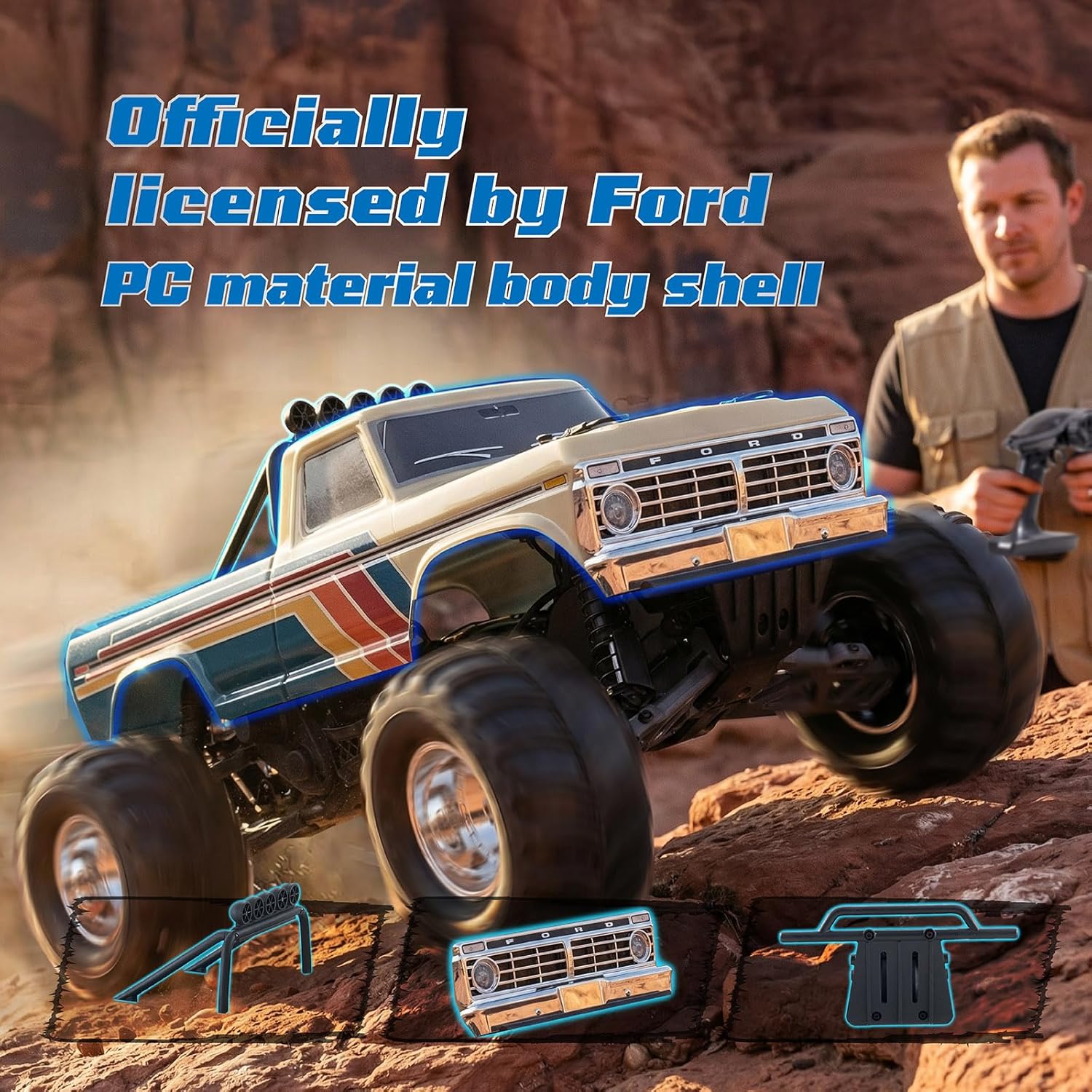 1/10 포드 F-100 브러시리스 몬스터 트럭 공식  - Rc Hobby Grade Monster Truck 리뷰 및 가격